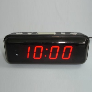 Relógio despertador luminoso digital led, desktop, 0.9 polegadas, tela led