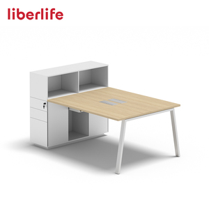 Muebles modernos Escritorio para empleados Estación DE TRABAJO PC Computadora Mesa de oficina de trabajo en equipo de dos asientos - Product Image 4
