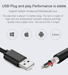 AK18H-Lector de código de barras QR para pago móvil, lector de código de barras con cable USB portátil, 1D, 2D, QRcode, escáner de código de barras para tableta android, PDA - Product Image 4