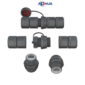 AohuaアセンブリRJ45Lタイプパネルタイプ防水IP67コネクタ (Cat 5e Cat6ルーターイーサネットソケット用) - Product Image 2
