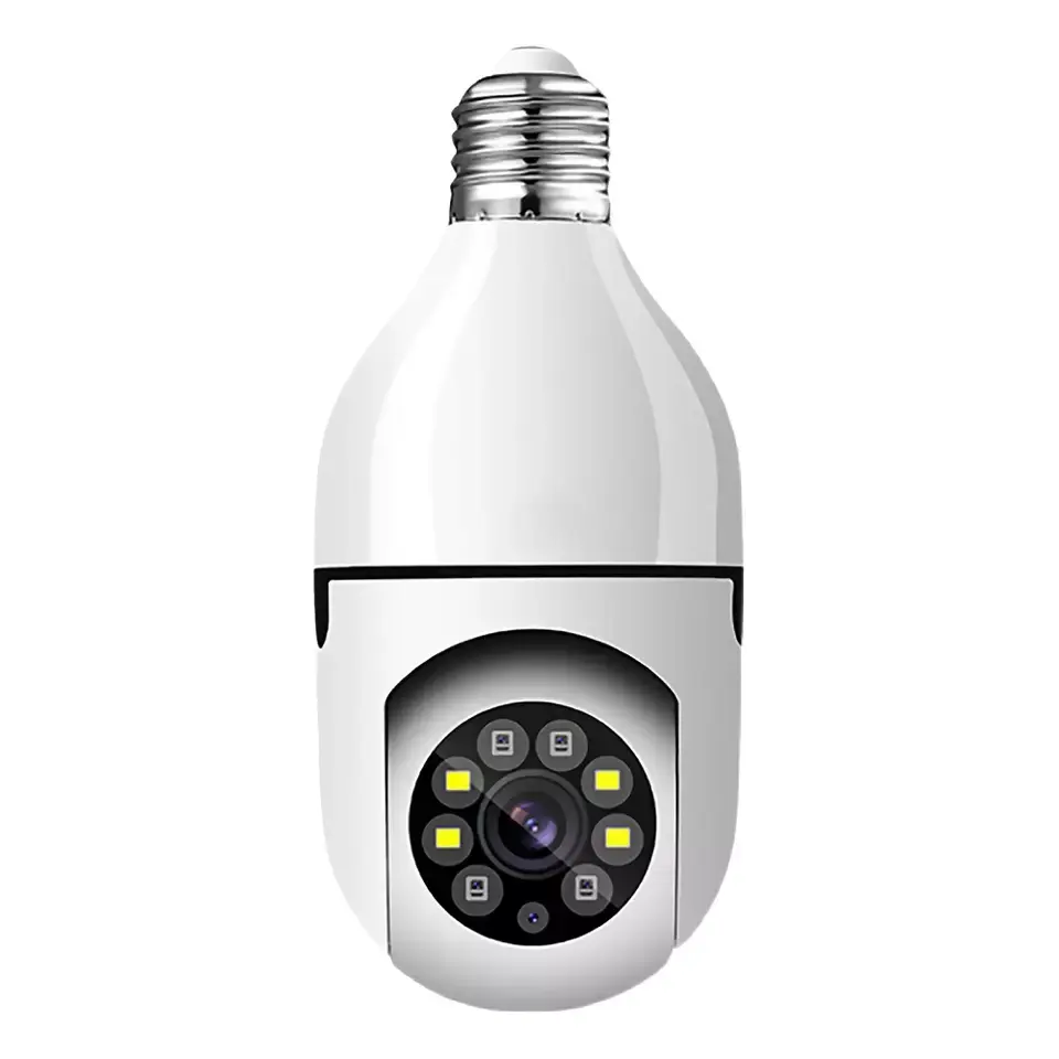 HD 720P Night Vision Wireless Bulb Lamp Camera Auto Tracking 360 Degree Wifi home security cctv camera Light Bulb PTZ Camera