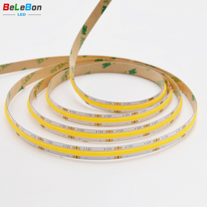 DC12V Led/M 480 LED Strip COB Light DC24V องศามุมมองขนาดใหญ่ Dotless 180 4มม. 8มม. 10มม. FCOB COB สีตัดคู่ COB Led Strip - Product Image 1