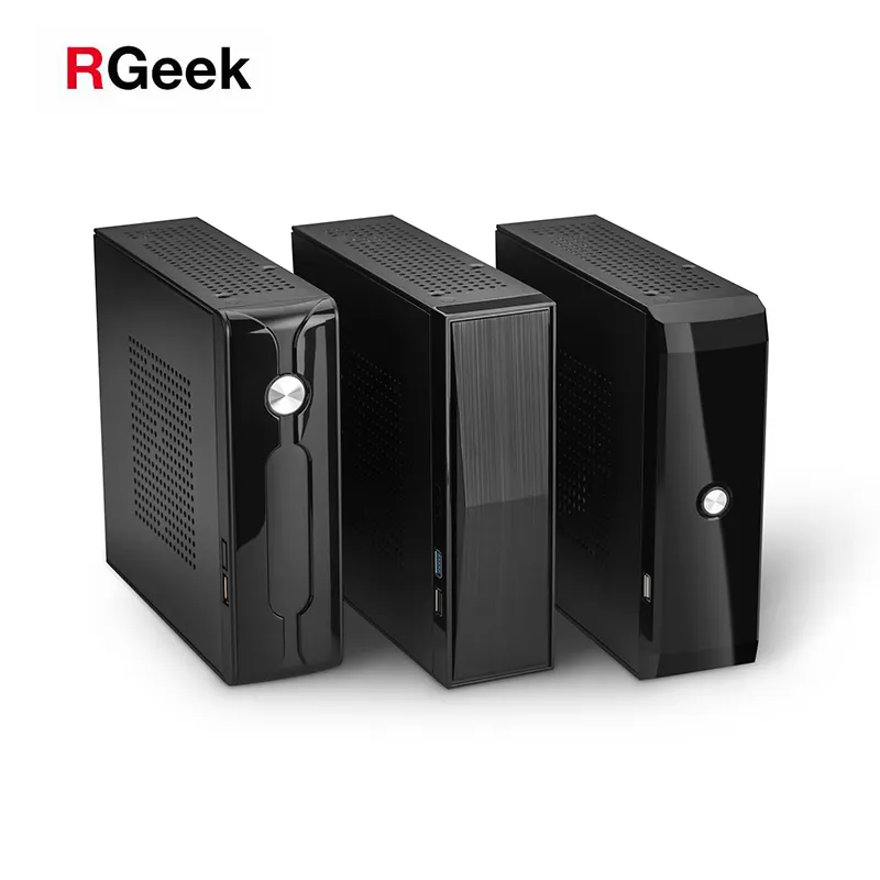 RGeek เคสคอมพิวเตอร์ Mini-ITX,เคส HTPC SECC 0.8มม. เคส Mini ITX PC
