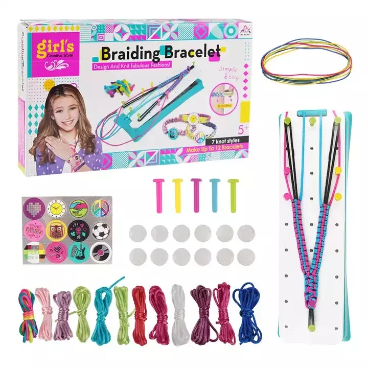Kit de manualidades DIY para niñas, juguetes para hacer pulseras de la amistad, regalos de cumpleaños y Navidad