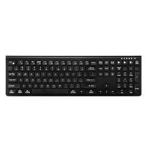 Teclado recargable inalámbrico BT de 110 teclas con estilo de operación de membrana tipo C para Mac - Product Image 6