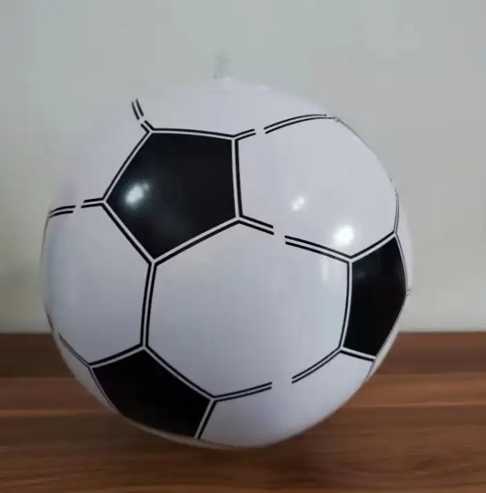 स्पॉट थोक inflatable पैर गेंद 16 इंच inflatable पीवीसी फुटबॉल