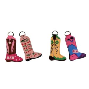 Creatieve Sleutelhanger Neopreen Schoenen Sleutelhanger Custom Printing Neopreen Chapstick Houder Voor Relatiegeschenken Sleutelhanger Op Voorraad - Product Image 2