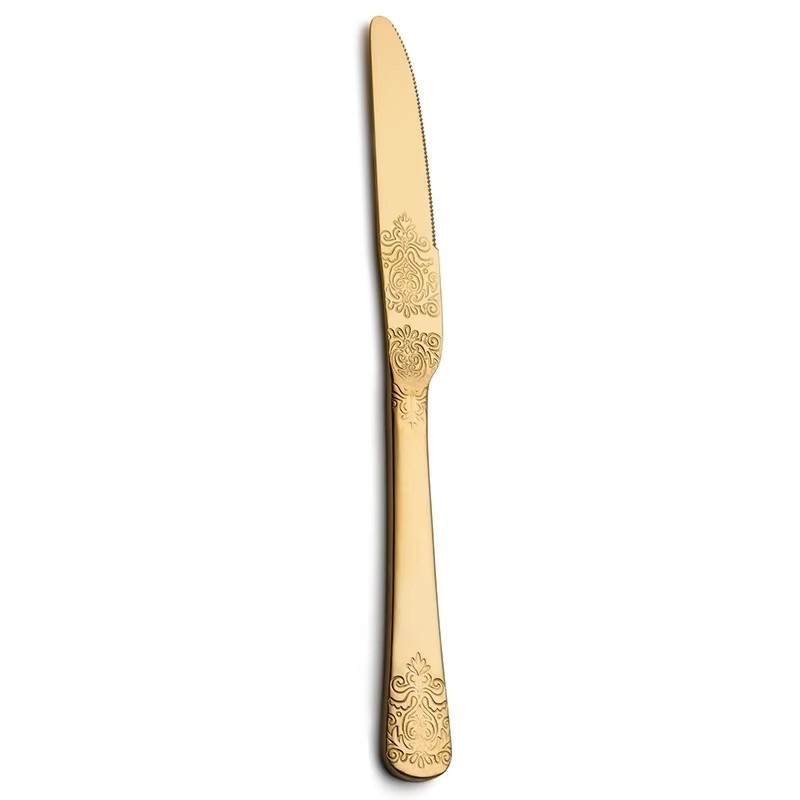 Couteau de table doré