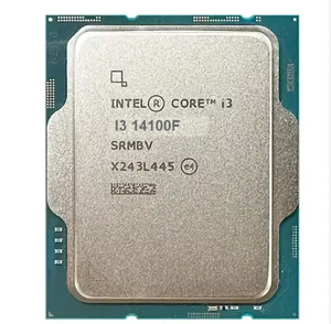 Venta al por mayor nueva computadora de escritorio PC I3 Procesador Gaming CPU 14th Gen I3 14100F 3,5 GHz LGA1700 58W 14100F - Product Image 1