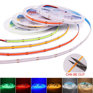Süper parlak COB esnek LED şerit ışık DC12V 24V 320LEDs Dotfree 2200K 2400K 2700K uzaktan kumanda ve IP67 ile" - Product Image 5