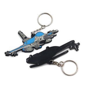 プロモーションギフトカスタム漫画動物2dキーチェーン中国ソフトラバーキーリング3DゴムPVCキーチェーン - Product Image 4