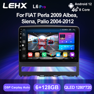 LEHX 8Core 4G + 5G Wifi 2 Din Android AutoステレオカーラジオまたはFiat PERLA Albea <span class=keywords><strong>Siena</strong></span> <span class=keywords><strong>Palio</strong></span> 2004-2012カープレイカーDVDプレーヤー