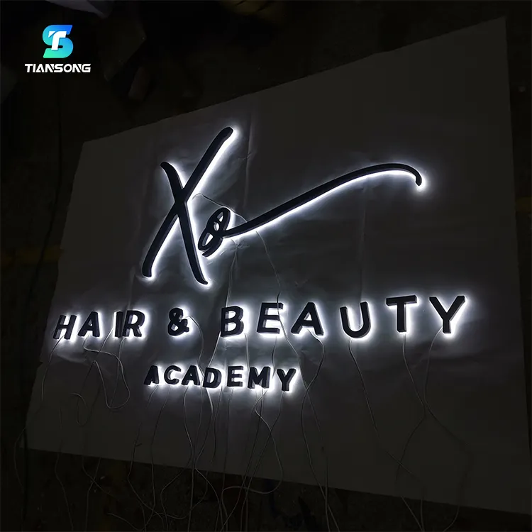 На открытом воздухе здание бизнес светодиодные вывески и логотип бренда на заказ витрины с подсветкой буквы 3D знак