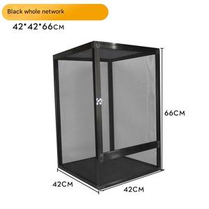 60*60*120cm katı desen sürüngen kafes evcil hayvan kafesi alüminyum teraryum Metal tel örgü elek sürüngenler için besleme kafesi - Product Image 4