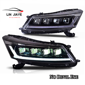 Fabrika toptan fiyat 8th Gen Honda Accord kafa lambaları-2008 için LED 2012 kafa lambası far led farlar - Product Image 5