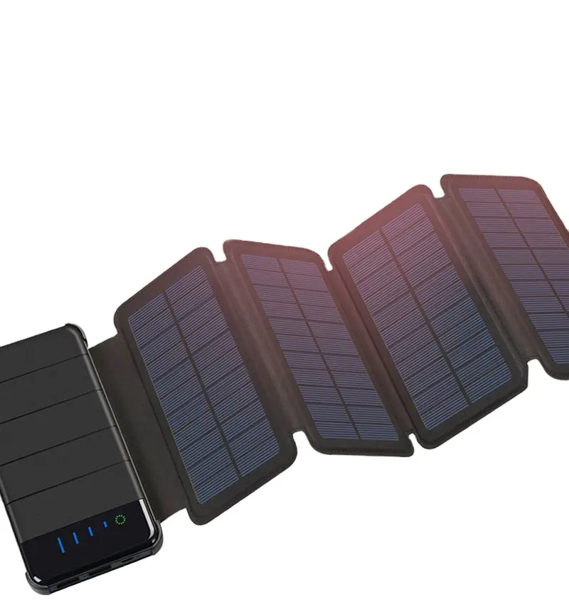 Nuova energia impermeabile portatile universale 10000 MA mobile power banca di ricarica solare all'aperto