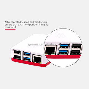 <strong>Raspberry</strong> <strong>Pi</strong> 4B Red and White Housing Plastic Enclosure <strong>Case</strong> Cover for <strong>Raspberry</strong> <strong>PI</strong> 4 Model B - Product Image 3