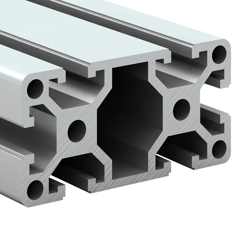 Perfil de aluminio con ranura en T de alta densidad T5/T6 4080W perfiles de aluminio extruido con buen servicio