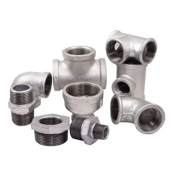 plumbing materials malleable cross malleable iron pipe fitting 3/4" cross