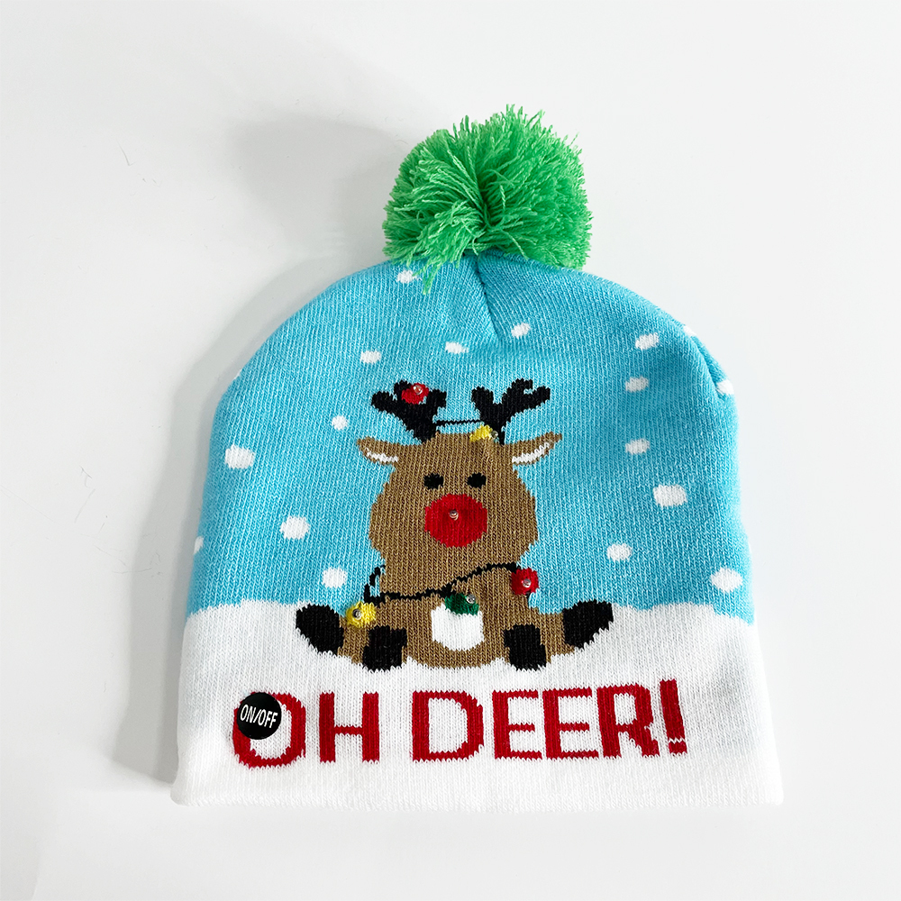 Bule with brown deer