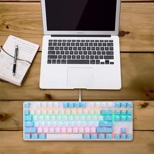 PCデスクトップゲーミングキーボード用有線キーボード混合色ボタン - Product Image 3
