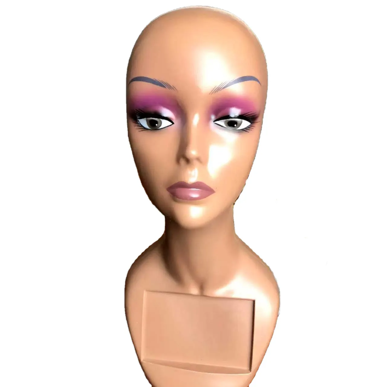 Atacado Personalizar Maquiagem Peruca Manequim com Ombro Manequim para Peruca Display Manequim Cabeça Mulheres Stand 8 Pcs Skin Head