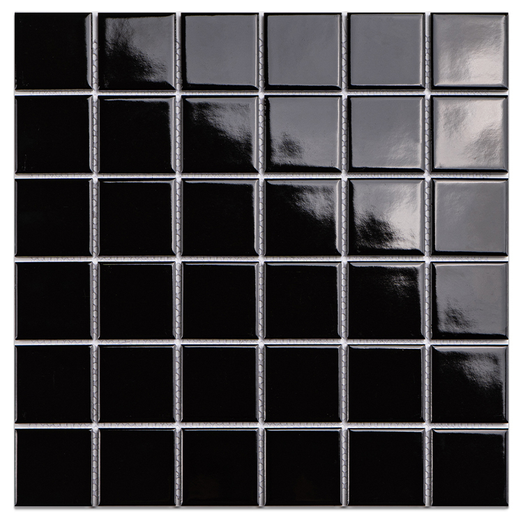 4833 glaze black ceramic mosaic