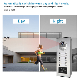 Sistema di citofono di vendita caldo 12 unità appartamento Video videocamera campanello con sistemi di controllo accessi videocitofono interfono - Product Image 3