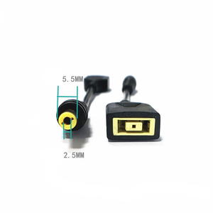 מחשב נייד כוח ממיר כבל 5.5X2.5mm זכר כיכר USB פין עבור Lenovo מחברת