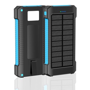 10000mAh <strong>High</strong> Capacity Solar Power Bank Portable Micro USB <strong>Input</strong> Double USB <strong>Output</strong> Fast Charging <strong>Speed</strong> ABS Material LED - Product Image 4
