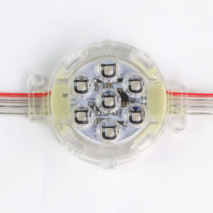 Permanente Natal endereçável 50mm RGB 16703ic <span class=keywords><strong>LED</strong></span> Pixel Luz ip67 Outdoor Impermeável Pixel <span class=keywords><strong>Led</strong></span> Ponto Fonte Pight