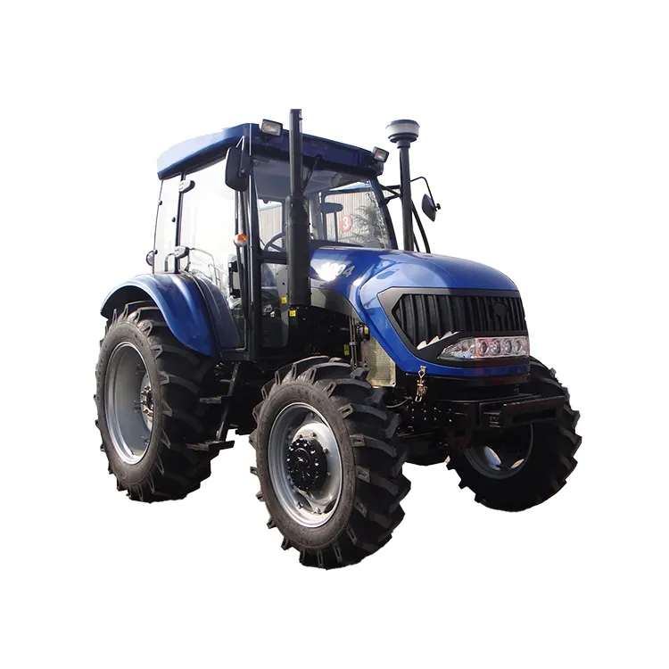 Tractor agrícola con cargador y retroexcavadora, maquinaria agrícola 4x4 con cortacésped CE, precio de fábrica