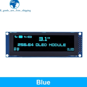 TZT Real OLED-<span class=keywords><strong>Display</strong></span> 3,12 "256*64 25664 Punkte Grafik-<span class=keywords><strong>LCD</strong></span>-Modul Anzeige bildschirm LCM-Bildschirm SSD1322 <span class=keywords><strong>Controller</strong></span>-Unterstützung SPI