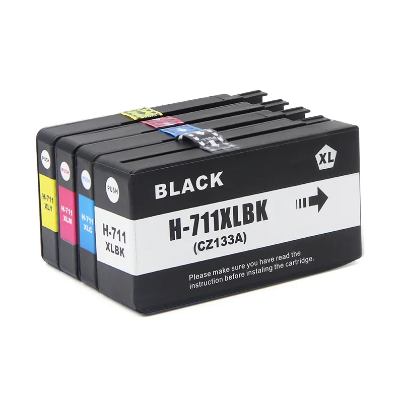 Ocinkjet 711XL 711 XL 711 Cartucho Cartucho de Tinta Cheio Com Tinta Para HP T120 T520