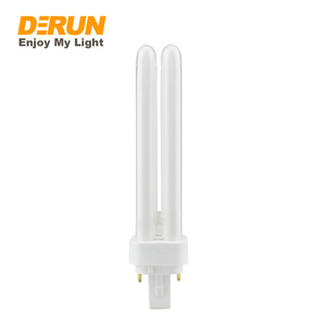 Yüksek parlaklık u-şekil cfl-plc kompakt floresan Quad tüp 2pins 4pins enerji tasarruflu lamba <span class=keywords><strong>G24D</strong></span> G24Q 9W 13W 18W 26W