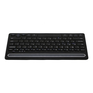 Fábrica al por mayor OEM/ODM Dual Bluetooth Channel Bluetooth Keyboard Teclado inalámbrico con ranura para iPad y teléfonos, iOS Android