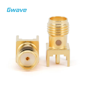 用于射频应用的SMA母黄铜射频连接器18GHz DC印刷电路板安装焊接 - Product Image 6