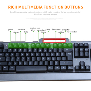 光学式マウスコンボ104キー2.4GワイヤレスゲーミングキーボードforWindows Android IOS - Product Image 3