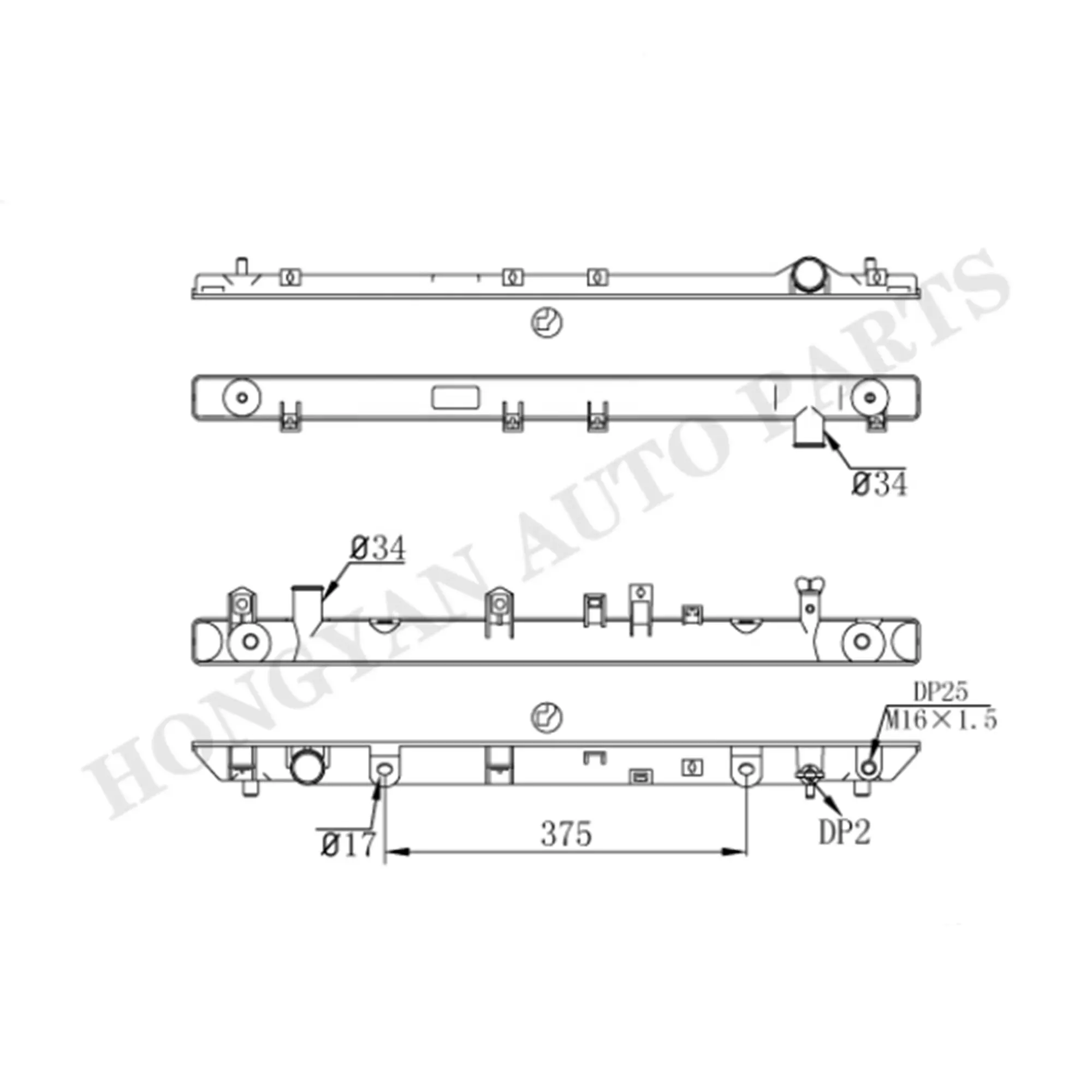 Hot Supplier Sale Aluminum RadiatorプラスチックタンクCAMRYためラジエーターpa66-gf30プラスチックタンクトヨタRadiator