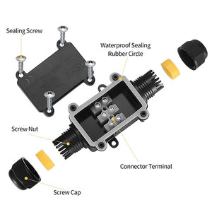 Hộp Nối Ngầm Ngoài Trời Hộp Nối Điện Màu Đen Chống Nước IP68 - Product Image 2