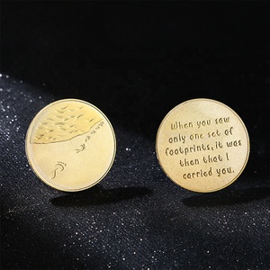 Wanderer Bộ Sưu Tập Vàng Bạc Kỷ Niệm Bãi Biển Dấu Chân May Mắn Tình Yêu Du Lịch Motif Kim Loại Thủ Công Mỹ Nghệ Bãi Biển Lấy Cảm hứng từ Tiền Xu - Product Image 5