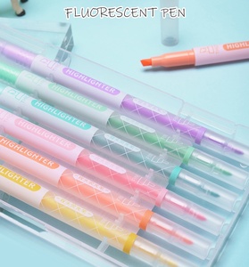 Resaltador de doble cabezal Los colores apilables se pueden pintar con un resaltador Kawaii que cambia de color - Product Image 3