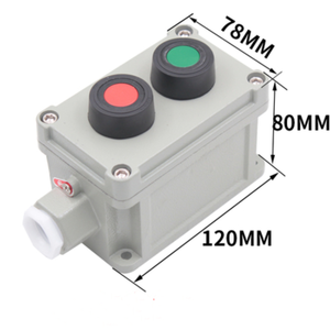 Interruttore scatola di controllo impermeabile IP65 interruttore in alluminio antideflagrante pulsante di arresto di emergenza - Product Image 5