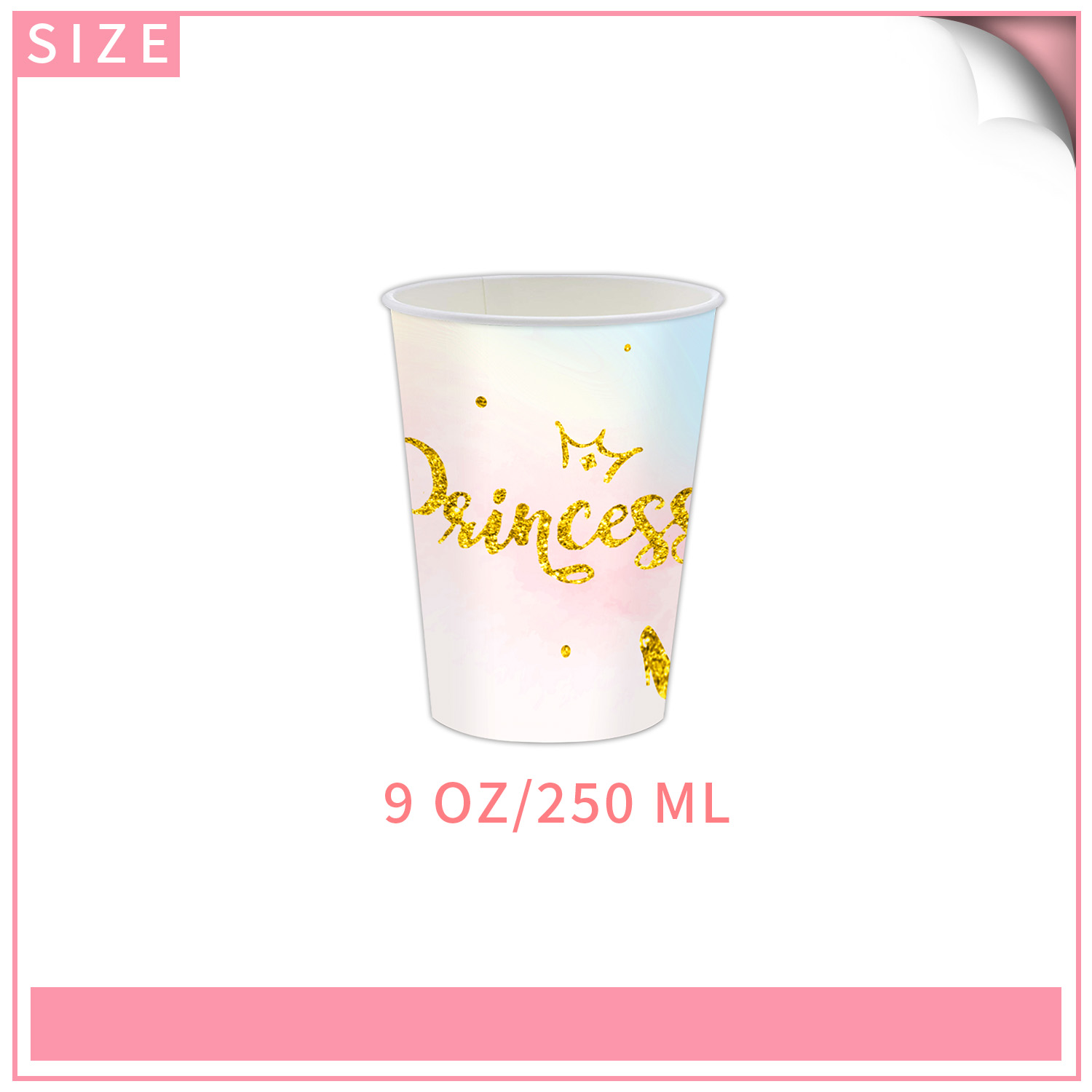 Taza rosa * 10 unidades