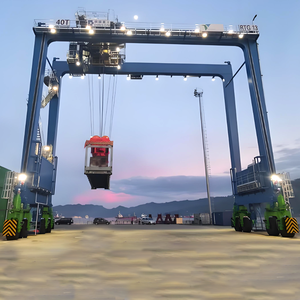 Porta contenitore di sollevamento 10 Ton-100 Ton Ton Rtg Mobile contenitore gru a cavalletto gomma pneumatico per la vendita - Product Image 5