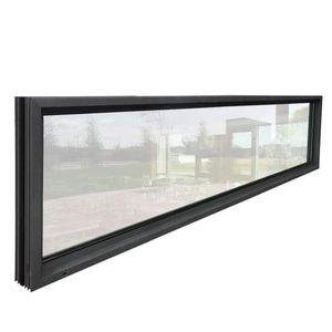 Kunden spezifisches festes Aluminium fenster für Wohn-und gewerbliche Zwecke im Freien Wind dichte Funktion Zeitgenössisches Glas design - Product Image 4
