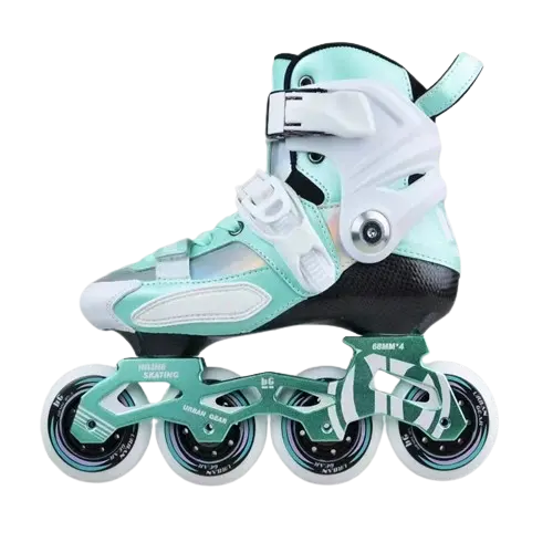 Patines de slalom profesionales YSMLE, patines en línea de fibra de carbono, 4 ruedas, patinaje de velocidad, carreras, tamaño ajustable para niños