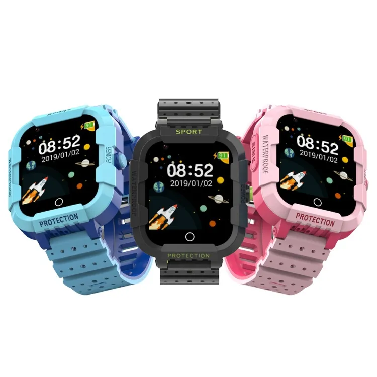 Preço de fábrica DF75 1.4 Polegada 4G GPS Posicionamento Crianças À Prova D 'Água Smart Calling Watch Com Função SOS Smartwatch Para Crianças