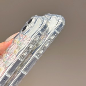 جراب فراشات ملون لهاتف ايفون 11 12 13 14 15 16 برو ماكس غطاء خلفي شفاف لهاتف ايفون ميت 70 برو 60 برو + - Product Image 4