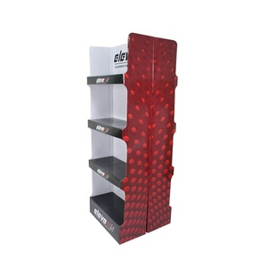 Su misura 4-Shelf Pop Free Standing negozio al dettaglio espositore da pavimento in cartone ondulato per le promozioni imballaggio in cartone - Product Image 5